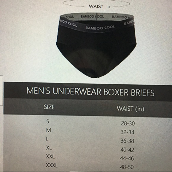 NWOT BAMBOO COOL 4PK Mens Underwear Briefs Bamboo Viscose Soft Comfortable XL - Picture 6 of 16
